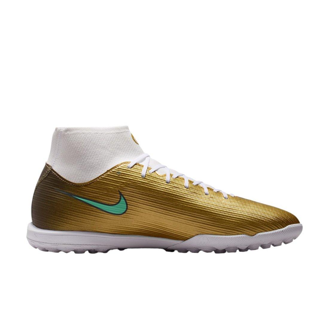 Nike Mercurial Superfly 11 Academy Turf "Metallic Gold/Green Glow" Men's Soccer Shoe - GOLD/GREEN
